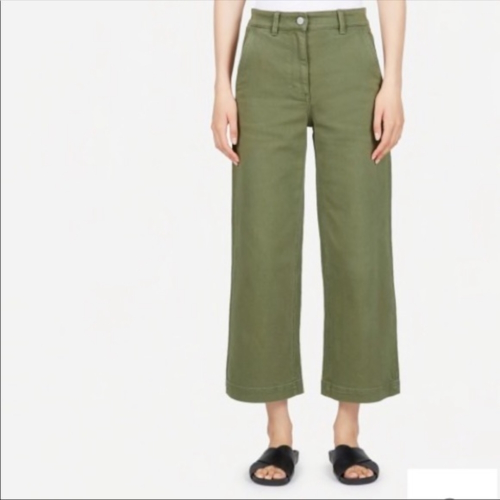 Everlane Wide Leg Crop Pants, size 4